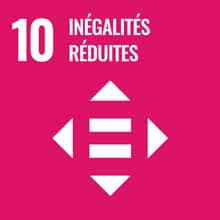 Logo de l'objectif développement durable Inégalités réduites